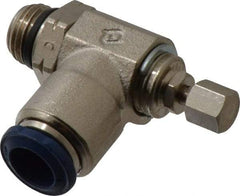 Value Collection - 145 Max psi, Meter Out Screw Adjusted Flow Control Valve - Buna N O Ring, 3/8" Tube Outside Diam - Americas Industrial Supply