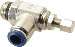 Value Collection - 145 Max psi, Meter Out Screw Adjusted Flow Control Valve - Buna N O Ring, 3/8" Tube Outside Diam - Americas Industrial Supply