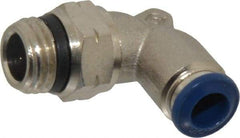 Value Collection - 1/4" Outside Diam, 1/4 Universal, Nickel Plated Brass Push-to-Connect Tube Male Swivel Elbow - 250 Max psi, Tube to Universal Thread Connection, Buna O-Ring - Americas Industrial Supply