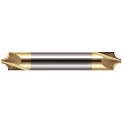 Harvey Tool - Corner Rounding End Mills; Material: Solid Carbide ; Single or Double End: Double ; Radius (mm): 1.70 ; Radius (Decimal Inch): 0.0670 ; Mill Diameter (Inch): 3/16 ; Mill Diameter (Decimal Inch): 0.1875 - Exact Industrial Supply