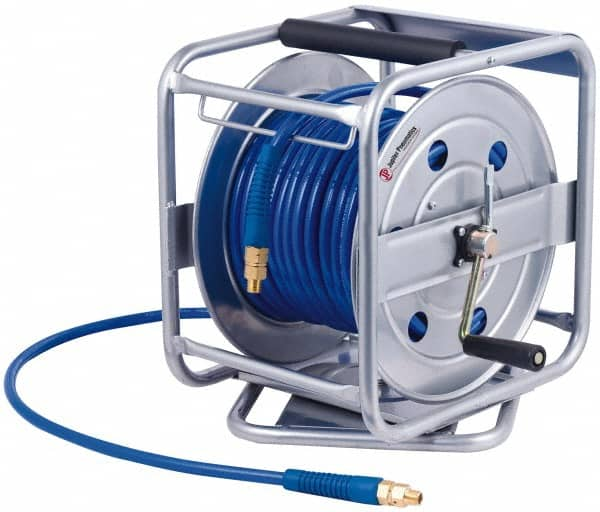 PRO-SOURCE - 100' Manual Hose Reel - 250 psi, Hose Included - Americas Industrial Supply