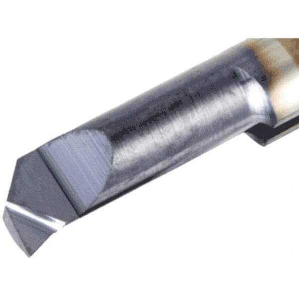 Iscar - 6mm Min Bore Diam, 21mm Max Bore Depth, 6mm Shank Diam, Corner Radius Boring Bar - 0.006" Corner Radius, Left Hand Cut, Solid Carbide, TiAlN/TiN Finish - Exact Industrial Supply