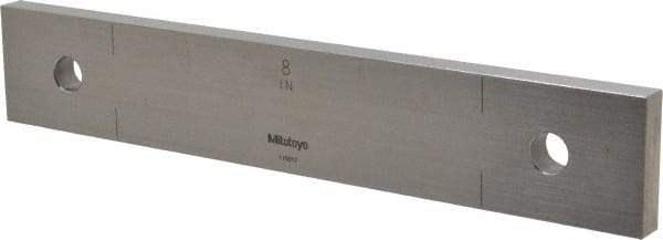 Mitutoyo - 8" Rectangular Steel Gage Block - Accuracy Grade AS-1, Includes Certificate of Inspection - Americas Industrial Supply