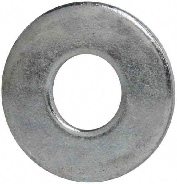Value Collection - 7/8" Screw, Grade 2 Steel USS Flat Washer - 15/16" ID x 2-1/4" OD, 11/64" Thick, Zinc-Plated Finish - Americas Industrial Supply