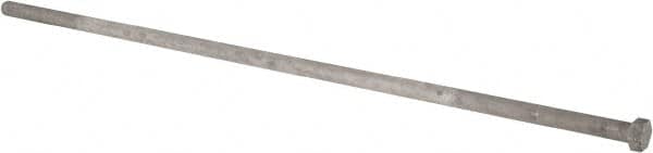 Value Collection - 7/8-9 Thread, 38" Length Under Head, Steel Hex Head Bolt - Hot Dipped Galvanized Coated, UNC Thread, ASTM A307, Grade 2 - Americas Industrial Supply