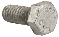 Value Collection - 5/16-18 Thread, 3/4" Length Under Head, Steel Hex Head Bolt - Hot Dipped Galvanized Coated, UNC Thread, ASTM A307, Grade 2 - Americas Industrial Supply