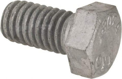 Value Collection - 3/8-16 Thread, 3/4" Length Under Head, Steel Hex Head Bolt - Hot Dipped Galvanized Coated, UNC Thread, ASTM A307, Grade 2 - Americas Industrial Supply