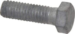 Value Collection - 3/8-16 Thread, 1-1/4" Length Under Head, Steel Hex Head Bolt - Hot Dipped Galvanized Coated, UNC Thread, ASTM A307, Grade 2 - Americas Industrial Supply