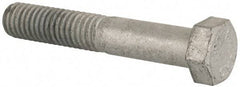 Value Collection - 3/8-16 Thread, 2-1/4" Length Under Head, Steel Hex Head Bolt - Hot Dipped Galvanized Coated, UNC Thread, ASTM A307, Grade 2 - Americas Industrial Supply