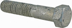 Value Collection - 7/16-14 Thread, 2-1/4" Length Under Head, Steel Hex Head Bolt - Hot Dipped Galvanized Coated, UNC Thread, ASTM A307, Grade 2 - Americas Industrial Supply