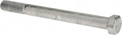 Value Collection - 7/16-14 Thread, 5" Length Under Head, Steel Hex Head Bolt - Hot Dipped Galvanized Coated, UNC Thread, ASTM A307, Grade 2 - Americas Industrial Supply