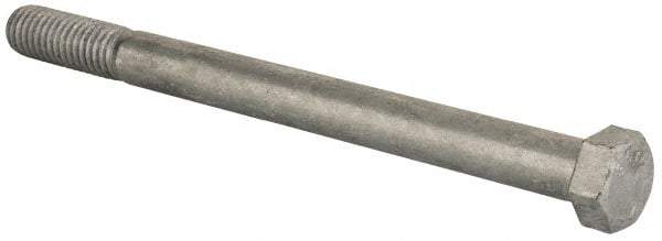 Value Collection - 7/16-14 Thread, 5-1/2" Length Under Head, Steel Hex Head Bolt - Hot Dipped Galvanized Coated, UNC Thread, ASTM A307, Grade 2 - Americas Industrial Supply