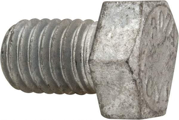 Value Collection - 1/2-13 Thread, 3/4" Length Under Head, Steel Hex Head Bolt - Hot Dipped Galvanized Coated, UNC Thread, ASTM A307, Grade 2 - Americas Industrial Supply