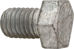 Value Collection - 1/2-13 Thread, 3/4" Length Under Head, Steel Hex Head Bolt - Hot Dipped Galvanized Coated, UNC Thread, ASTM A307, Grade 2 - Americas Industrial Supply