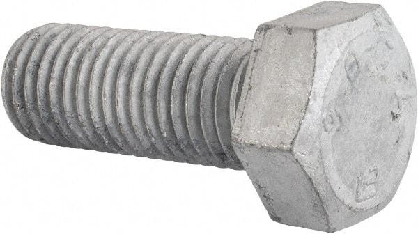 Value Collection - 3/4-10 Thread, 2" Length Under Head, Steel Hex Head Bolt - Hot Dipped Galvanized Coated, UNC Thread, ASTM A307, Grade 2 - Americas Industrial Supply