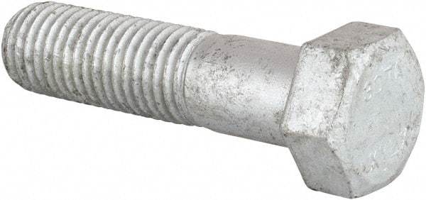 Value Collection - 3/4-10 Thread, 3" Length Under Head, Steel Hex Head Bolt - Hot Dipped Galvanized Coated, UNC Thread, ASTM A307, Grade 2 - Americas Industrial Supply