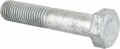 Value Collection - 3/4-10 Thread, 4" Length Under Head, Steel Hex Head Bolt - Hot Dipped Galvanized Coated, UNC Thread, ASTM A307, Grade 2 - Americas Industrial Supply