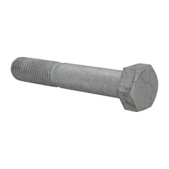 Value Collection - 3/4-10 Thread, 4-1/2" Length Under Head, Steel Hex Head Bolt - Hot Dipped Galvanized Coated, UNC Thread, ASTM A307, Grade 2 - Americas Industrial Supply