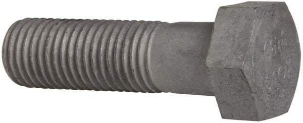 Value Collection - 1-8 Thread, 3-1/2" Length Under Head, Steel Hex Head Bolt - Hot Dipped Galvanized Coated, UNC Thread, ASTM A307, Grade 2 - Americas Industrial Supply