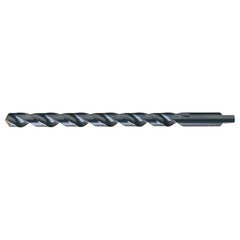 9/64 RHS / RHC HSS 118 Degree Notched Point Heavy Duty Long Flute Taper Length Drill - Steam Oxide - Exact Industrial Supply