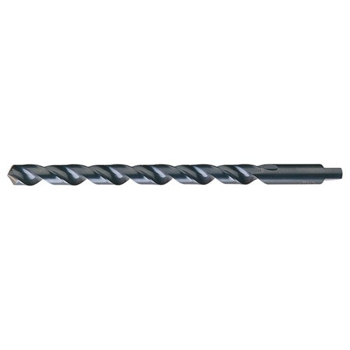 15/64 RHS / RHC HSS 118 Degree Notched Point Heavy Duty Long Flute Taper Length Drill - Steam Oxide - Exact Industrial Supply