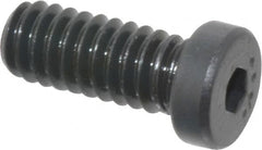 Made in USA - 1/4-20 UNC Hex Socket Drive, Low Socket Cap Screw - Grade 4037 Alloy Steel, Black Oxide Finish, Fully Threaded, 5/8" Length Under Head - Americas Industrial Supply