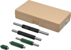 Mitutoyo - 1 to 5 Inch Long, 5 Piece Micrometer Calibration Standard Set - Accuracy Up to 0.000012 Inch, For Use with Outside Micrometer, Includes Carrying Case - Americas Industrial Supply