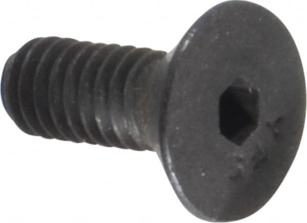 Value Collection - #6-40 UNF Hex Socket Drive, Flat Screw - Alloy Steel, Black Oxide Finish, Fully Threaded, 3/8" OAL - Americas Industrial Supply