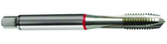 M10x1.5 6H 3-Flute Cobalt Red Ring Spiral Point Plug Tap-Bright - Americas Industrial Supply