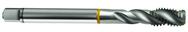 M22x2.5 6H 4-Flute Cobalt Yellow Ring Semi-Bottoming 40 degree Spiral Flute Tap-Bright - Americas Industrial Supply