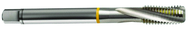 M8x0.75 6H 3-Flute Cobalt Yellow Ring Semi-Bottoming 15 degree Spiral Flute Tap-Bright - Americas Industrial Supply