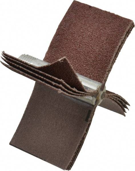 Merit Abrasives - 60 Grit, Coated, Aluminum Oxide Bore Polisher - Medium Grade, 16,000 RPM, Polishes Bores with 2-1/8 to 2-1/2" Diam - Americas Industrial Supply