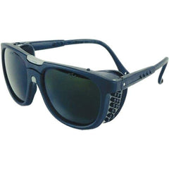 Sellstrom - Green Lenses, Framed Welding Glasses - Scratch Resistant, Black Frame, Adjustable Temples, Size Universal, Wrap Around - Americas Industrial Supply