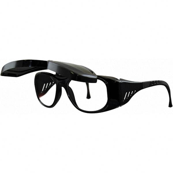Sellstrom - Green Lenses, Framed Welding Glasses - Scratch Resistant, Black Frame, Size Universal, Wrap Around - Americas Industrial Supply