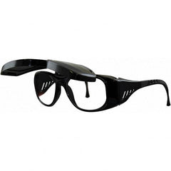 Sellstrom - Green Lenses, Framed Welding Glasses - Scratch Resistant, Black Frame, Size Universal, Wrap Around - Americas Industrial Supply