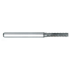 ‎SJ-42 -1/8 × 3/32 LOC × 1/8 Shank × 1-1/2 OAL 60 Degree Included Angle Carbide Medium Right Hand Spiral Burr - Americas Industrial Supply