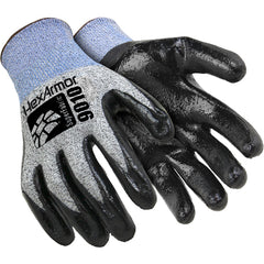 9000 Series HPPE Fiberglass Shell with Flat Nitrile Palm Dip Size M
