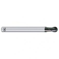 1/8" Dia. - 3" OAL - Carbide - Ball End HP End Mill-2 FL - Americas Industrial Supply