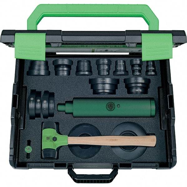 KUKKO - 37 Piece, Black/Green Plastic Bearing Fitting Kit - For Use with Ball Bearings - Americas Industrial Supply