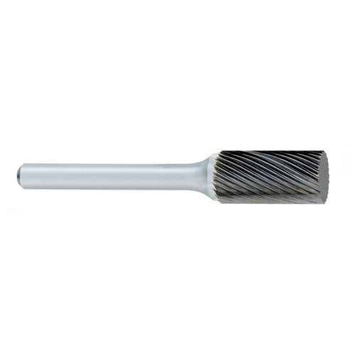 ‎SA-4 -7/16 × 1 LOC × 1/4 Shank × 2 OAL Cylindrical Carbide Medium Right Hand Spiral Burr - Americas Industrial Supply