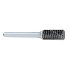 ‎SA-1 -6mm × 16mm LOC × 6mm Shank × 50mm OAL Cylindrical Carbide Medium Right Hand Spiral Burr - Americas Industrial Supply