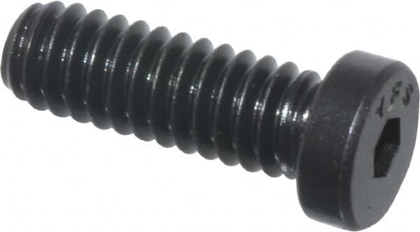 Value Collection - 1/4-20 UNC Hex Socket Drive, Low Socket Cap Screw - Alloy Steel, Black Oxide Finish, Fully Threaded, 3/4" Length Under Head - Americas Industrial Supply