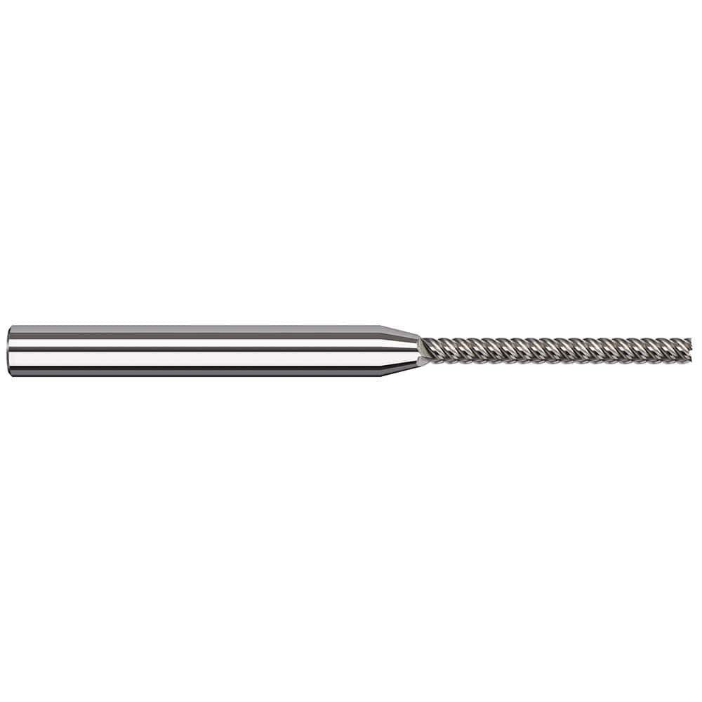 Harvey Tool - Square End Mills; Mill Diameter (Inch): 1/16 ; Mill Diameter (Decimal Inch): 0.0620 ; Length of Cut (Inch): 5/8 ; Length of Cut (Decimal Inch): 0.6250 ; Material: Solid Carbide ; Finish/Coating: Uncoated - Exact Industrial Supply