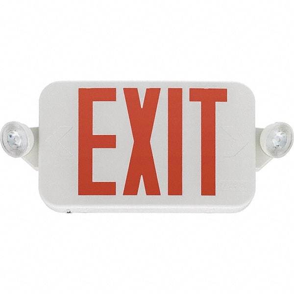 Lithonia Lighting - Combination Exit Signs Mounting Type: Ceiling Mount; End Mount; Wall Mount Number of Faces: 1 - Americas Industrial Supply