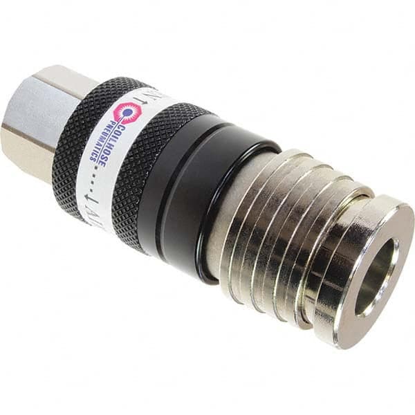 Coilhose Pneumatics - Pneumatic Hose Fittings & Couplings Type: Safety Coupler Thread Size: 3/8 - Americas Industrial Supply