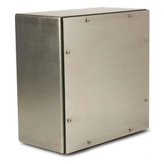 Wiegmann - NEMA 4X Stainless Steel Junction Box Enclosure with Screw Cover - Americas Industrial Supply