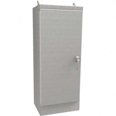 Wiegmann - NEMA 4X Stainless Steel Standard Enclosure with Cabinet Hinged Cover - Americas Industrial Supply