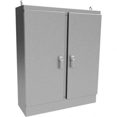 Wiegmann - NEMA 4X Stainless Steel Standard Enclosure with Cabinet Hinged Cover - Americas Industrial Supply