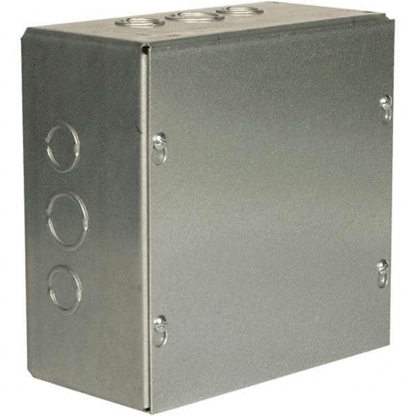 Wiegmann - NEMA 1 Steel Junction Box Enclosure with Screw Cover - Americas Industrial Supply