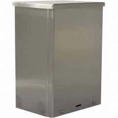 Wiegmann - NEMA 3R Stainless Steel Junction Box Enclosure with Screw Cover - Americas Industrial Supply